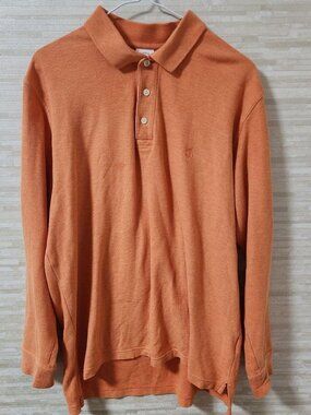 Broock Long Sleeve Polo Shirt Pique Knit Cotton